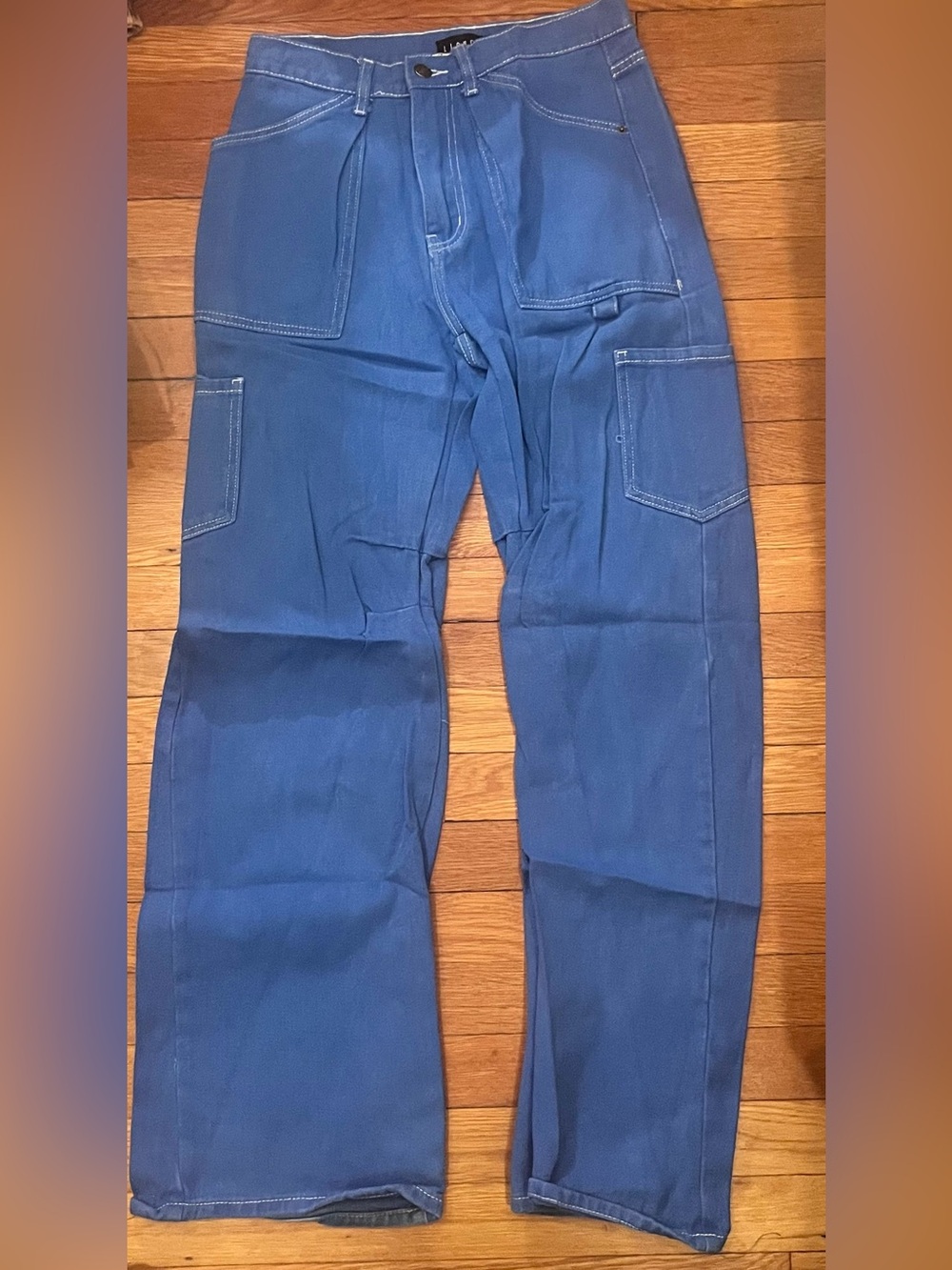 Blue Cargo Pants
